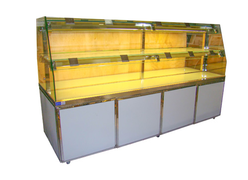 Two layers with cabinet bread display cabinet XID-CH