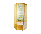 Hexagonal revolving glass display cabinetXID-LR6