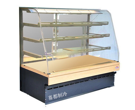 European I type curved glass cake freezerXID-UR