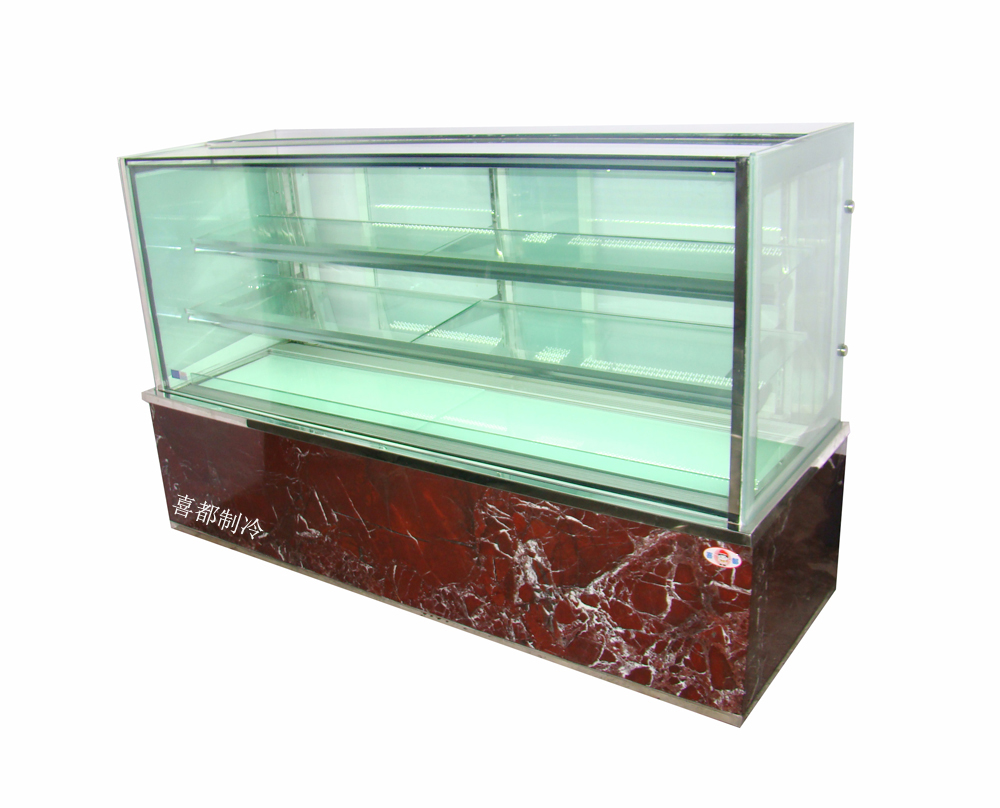 Japanese rectangular 2 layer cake display freezer XID-RE