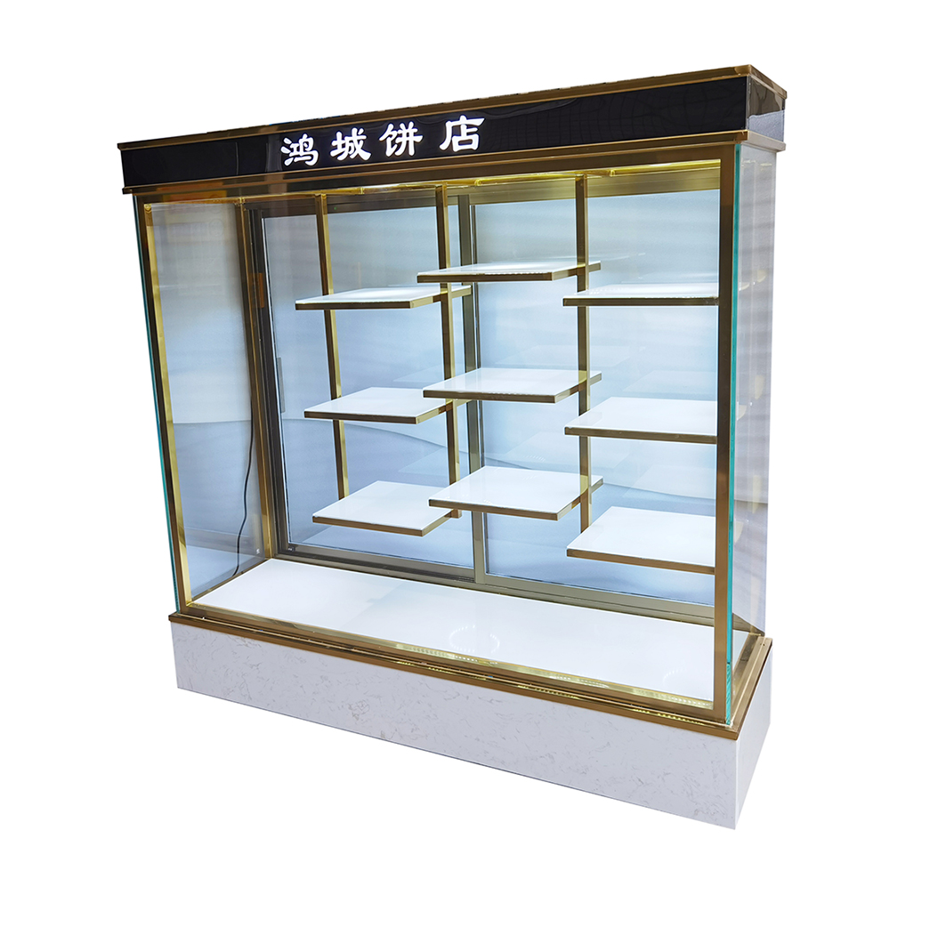 Display case of cake samplesXID-DYC